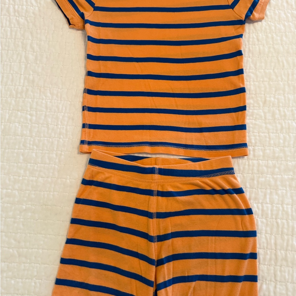 GAP Kids Pajama Set - Orange and Blue Stripes
